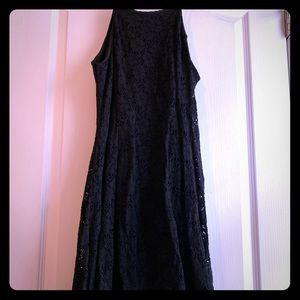 Black lace dress